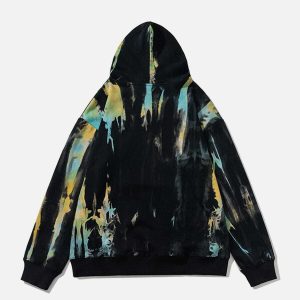 colorful graffiti hoodie   urban chic & edgy appeal 1361
