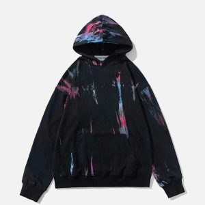 colorful graffiti hoodie   urban chic & edgy appeal 7353