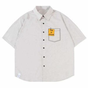 cool dog pattern shirt short sleeve youthful design 8080