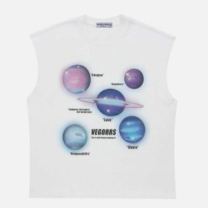 cosmic planet vest   youthful & trendy streetwear highlight 6037