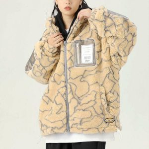 cozy fleece jacket   warm & chic urban 5320