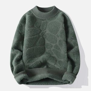 cozy mink fleece sweater solid & warm chic comfort 2386