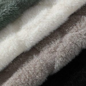 cozy mink fleece sweater solid & warm chic comfort 4743