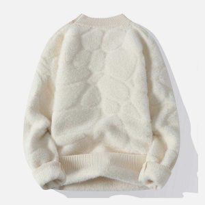 cozy mink fleece sweater solid & warm chic comfort 7200