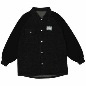 crafted stitching denim jacket iconic urban style 4839