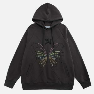 creative embroidered hoodie   youthful & urban appeal 8421