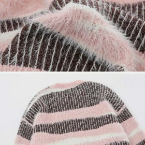 creative striped patchwork sweater urban edge 1233
