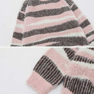 creative striped patchwork sweater urban edge 2532