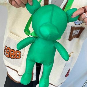 cute cartoon doll backpack   youthful & quirky accessory 5048