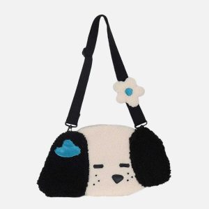 cute dog crossbody bag   quirky & youthful fashion statement 6090