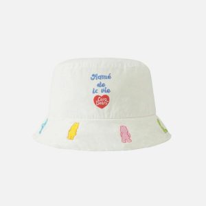 cute embroidered bear hat   youthful & trendy accessory 2783