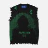 cyberpunk sweater vest dynamic dot matrix design 5999