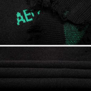 cyberpunk sweater vest dynamic dot matrix design 6749