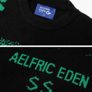 cyberpunk sweater vest dynamic dot matrix design 8789