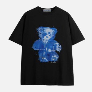 digital bear print tee youthful & urban streetwear essential 2850