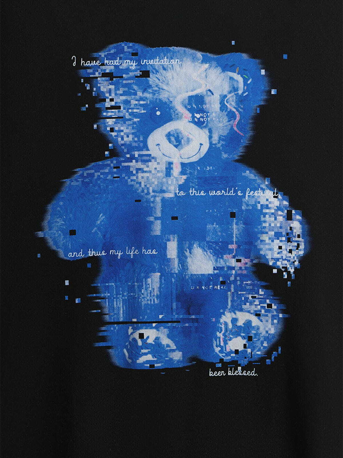 digital bear print tee youthful & urban streetwear essential 5438