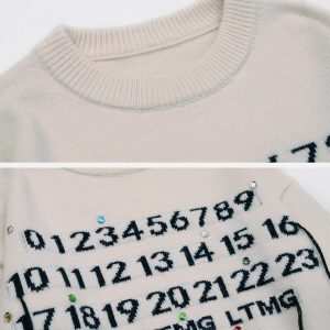 digital jacquard sweater with fringe youthful & chic 2723