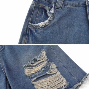 distressed vintage ripped denim shorts urban edge 1494