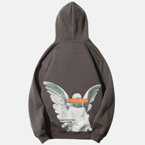 divine angel god print hoodie   youthful urban style 1089
