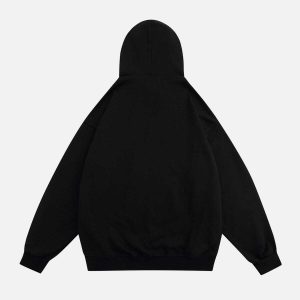 doomsdar' hoodie with cartoon print youthful urban style 1357