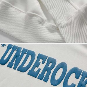 dual layer 'underock' hoodie trendy fake two design 5384