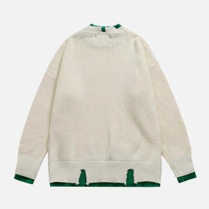 dual layer illusion sweater   chic & innovative design 6693