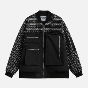 dynamic 3d pocket jacket   urban & trendy streetwear 8151