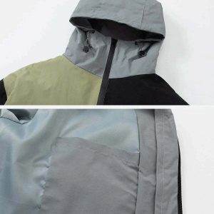 dynamic colorblock anorak with removable liner 2304