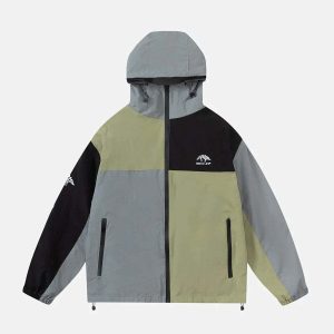 dynamic colorblock anorak with removable liner 4066