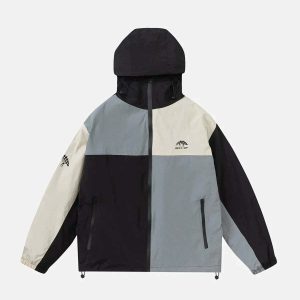 dynamic colorblock anorak with removable liner 8434