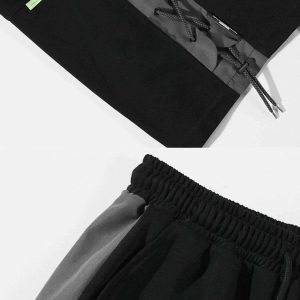 dynamic drawstring panel shorts   urban & sleek design 1811