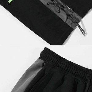 dynamic drawstring panel shorts   urban & sleek design 5900