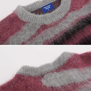 dynamic irregular color block sweater   y2k street chic 5670