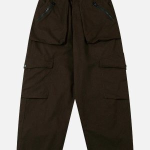 dynamic multi 3d pocket cargo pants   urban y2k trend 8899