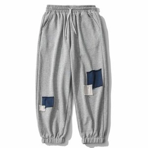 dynamic patch panel track pants   streetwear with an edge 8953