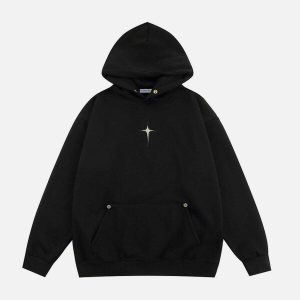 dynamic rivet hoodie   youthful urban streetwear 5556