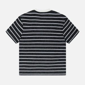 dynamic stripe clash tee   youthful & vibrant streetwear 4989
