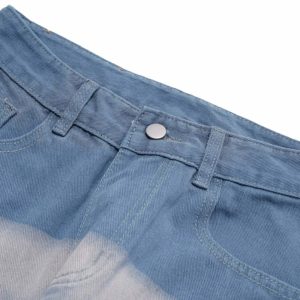 dynamic stripe spliced jeans   urban & youthful style 7360