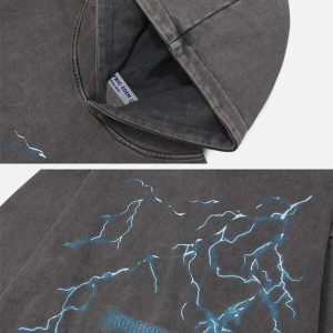 dynamic washed lightning hoodie   urban y2k appeal 5408