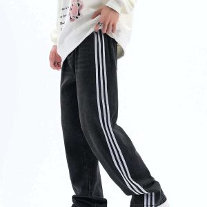 dynamic waterwash jeans with side stripes youthful appeal 3502