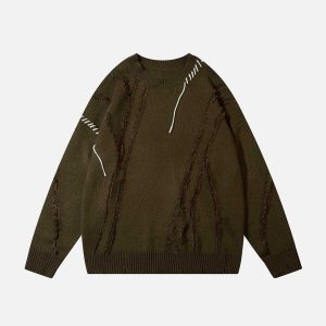 dynamic webbing sweater   youthful & urban appeal 1138