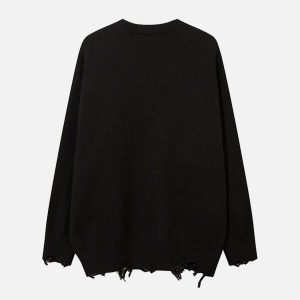 dynamic zipper cross sweater   urban & edgy design 1611