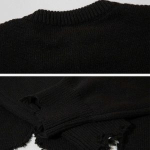 dynamic zipper cross sweater   urban & edgy design 6052