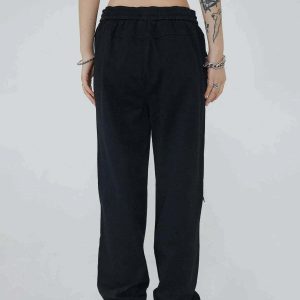 dynamic zipper stitch pants   sleek & urban fit 4647