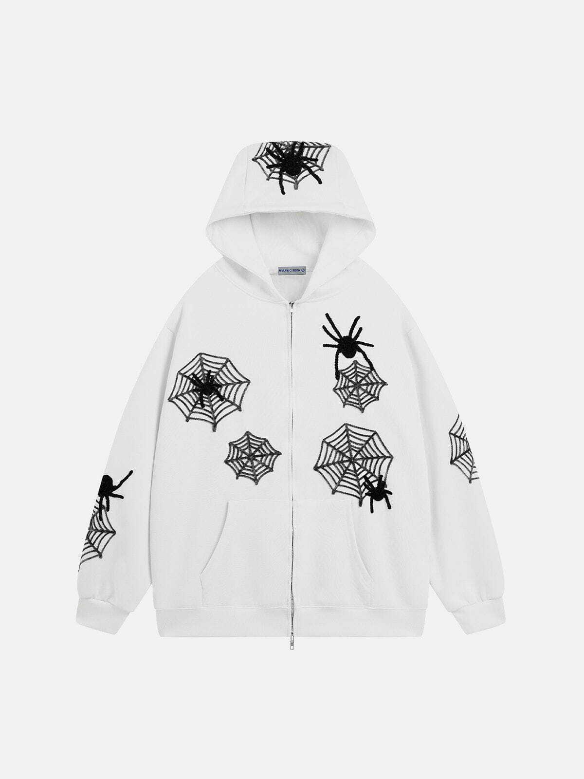 edgy 3d spider hoodie retro streetwear with a vibrant twist 5175