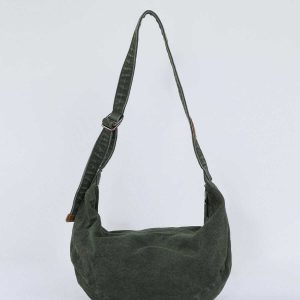 edgy distressed diagonal bag washed urban appeal 6564