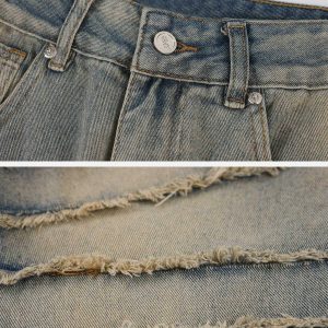 edgy fringe lines jeans   youthful & urban streetwear 4978