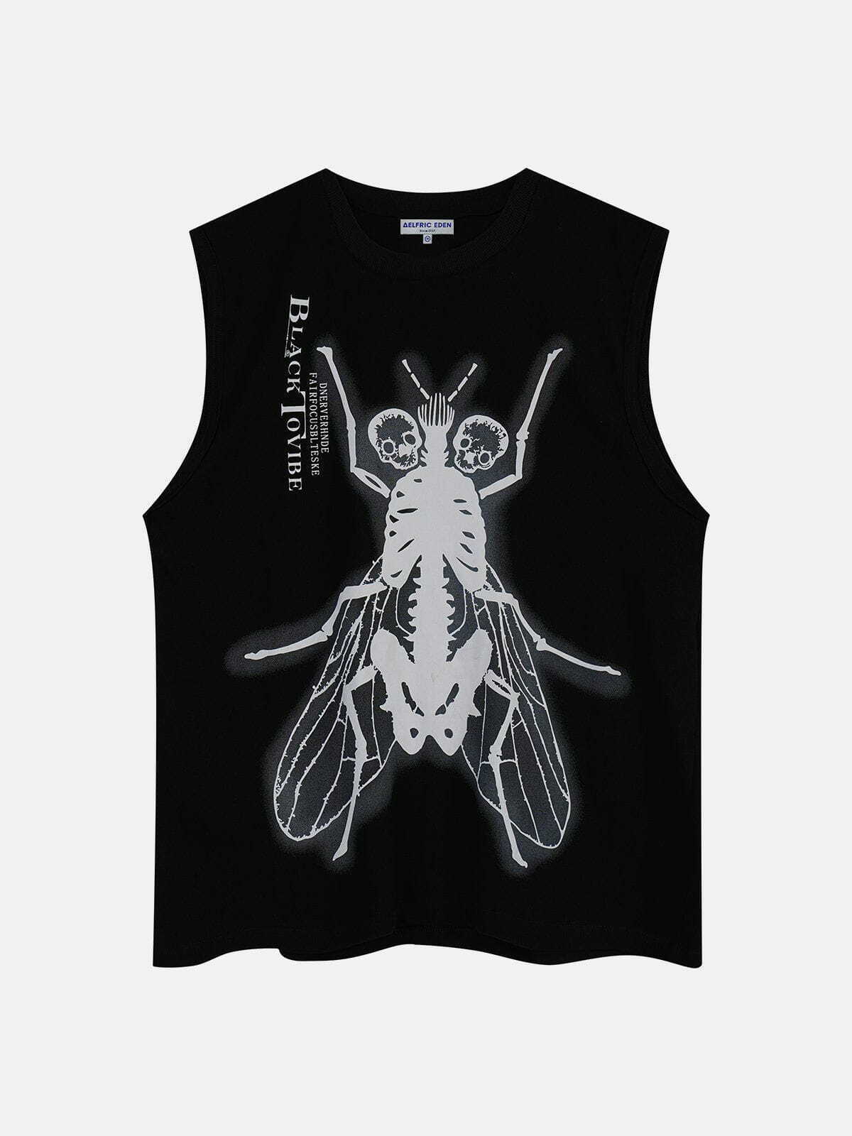 edgy insect skeleton vest   youthful & urban streetwear 5952
