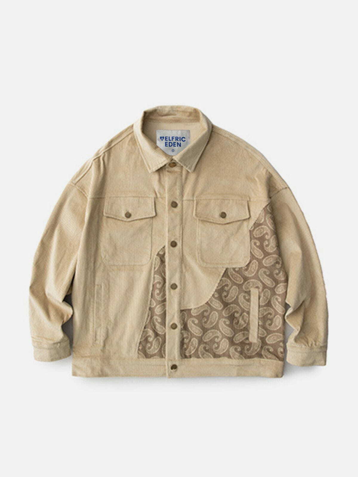 edgy irregular patchwork jacket urban & trendy appeal 4007