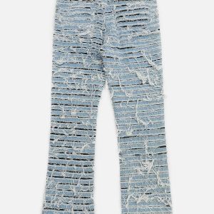 edgy knife wash jeans with a youthful urban twist 7363